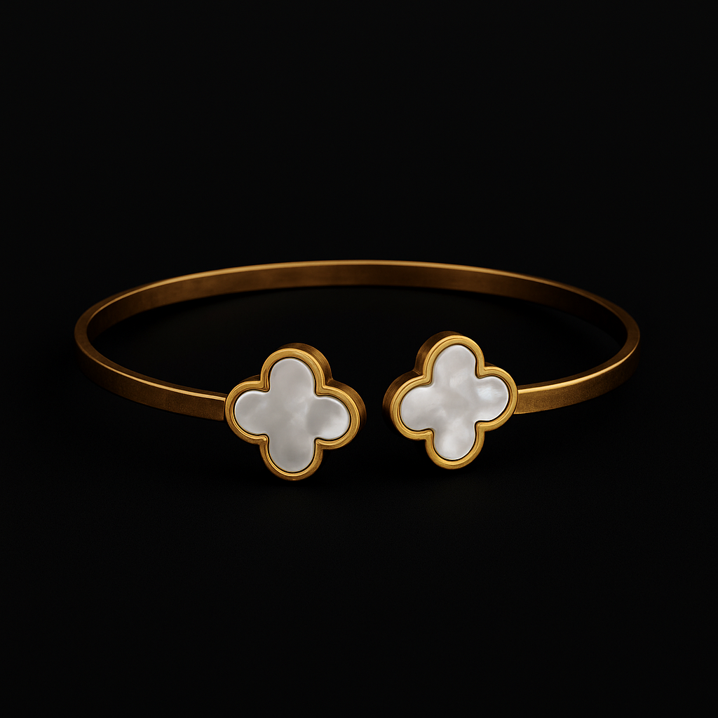 Alara Clover Cuff – Mother-of-Pearl