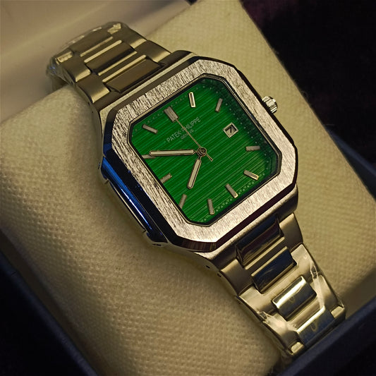 Emerald Crest – Green Dial Stainless Steel Men’s Watch