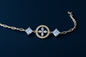 Celestia Link Bracelet – Floral CZ charm