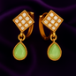 Aurelia Drops – Diamond-cut clarity in a golden drape
